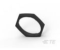 Nut Hex 1 11/16-18 UNEF-THD 47.63mm-A/F 6.35mm-THK Plastic Black Plastic Automotive, Pack of 5 pieces
